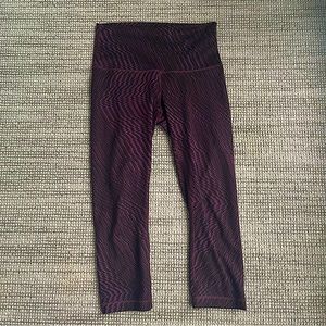 Lululemon Cropped Patterned Leggings